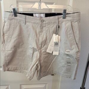 Calvin Klein Men's Light Gray Flat Front Shorts